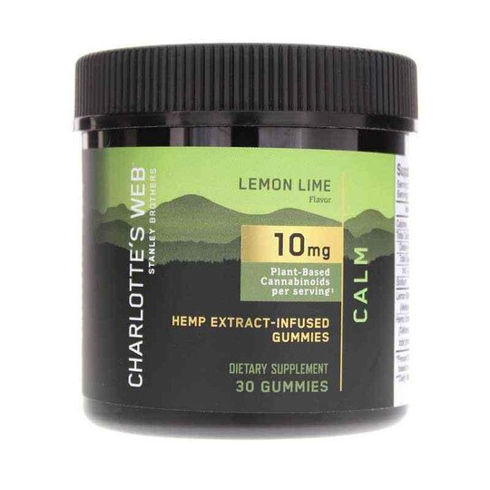 Hemp Extract-Infused Gummies Calm Lemon Lime Flavor, CW